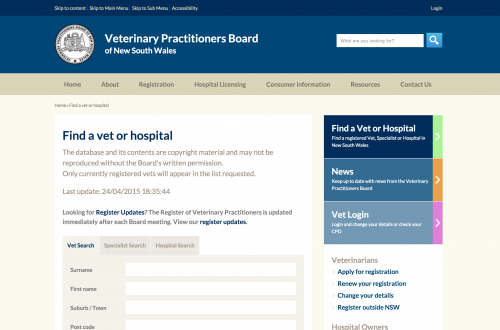 Veterinary Practitioners Board of New South Wales